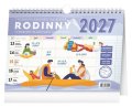: Kalendář 2027 Rodinný, týdenní, plánovací s háčkem, 30 x 21 cm