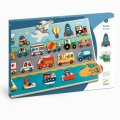 neuveden: DJECO Dřevěné puzzle Vroom