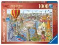 neuveden: Ravensburger Puzzle - Cesta kolem světa za 80 dní 1000 dílků