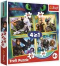 neuveden: Trefl Puzzle Jak vycvičit draka 4v1 (35,48,54,70 dílků)