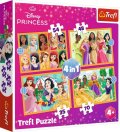 neuveden: Puzzle Disney princezny: Pohádkové příběhy/4v1 (35,48,54,70 dílků)