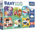 neuveden: Trefl Puzzle Baby Povolání a vozidla 6v1 (2-6 dílků)