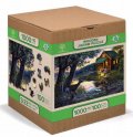 neuveden: Wooden City Puzzle Večer u jezera 1010 dílků, dřevěné