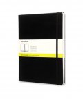 neuveden: Zápisník Moleskine - tvrdé desky, XL, čistý - černý