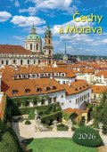 neuveden: Kalendář 2026 Čechy a Morava, nástěnný, 34 x 48,5 cm