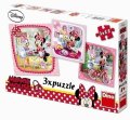neuveden: Minnie na návštěvě - puzzle 3 motivy v b