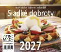: Kalendář 2027 Sladké dobroty, malý stolní, týdenní, 13 x 15 cm