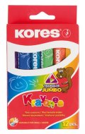 neuveden: Kores KRAYONES - voskové pastelky trojhranné JUMBO 12 barev