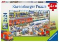 neuveden: Ravensburger Puzzle - Vlakové nádraží 2 x 24 dílků