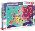 neuveden: Puzzle Exploring Maps: Skvělí líde v Evropě 250 dílků