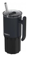 : Nerezový termohrnek s brčkem Umi Black 720ml