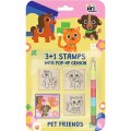 neuveden: Razítka 3+1 s voskovkou Domácí zvířáta
