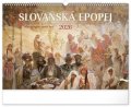 neuveden: Kalendář 2026 nástěnný: Slovanská epopej - Alfons Mucha, 48 x 33 cm