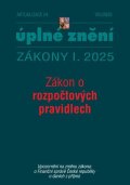 neuveden: Aktualizace I/4 2025 Zákon o rozpočtových pravidlech