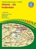 neuveden: Praha jih-Podbrdsko 1:50T/KČT Cykloturistická mapa