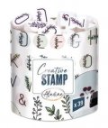 neuveden: Razítka Creative Stamp - Květinová abeceda a věnečky, 39 ks