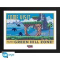 neuveden: Sonic Zarámovaný plakát - Green Hill Zone