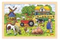 neuveden: Goki Puzzle Farma pana Millera 24 dílků - dřevěné