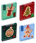 : Dekorace - DIY vánoční ozdoba vyšívání Festive Friends