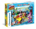 neuveden: Clementoni Puzzle Maxi Mickey závodník / 24 dílků
