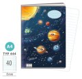 : Školní sešit A4, 40 listů, typ 444 Cosmic adventure