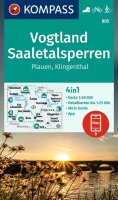 : Vogtland, přehrady Saale, Plauen, Klingenthal 1:50 000 / turistická mapa KO
