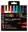 neuveden: Posca sada popisovačů PC-5BR - základní barvy 1 - 4 mm (8 ks)