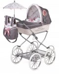 neuveden: Kočárek pro panenky skládací s taškou a doplňky DeCuevas - 81 cm / REBORN 2