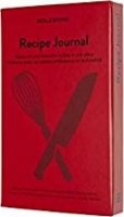 neuveden: Zápisník Moleskine Passion Recipe Journal - tvrdé desky - L, červený