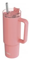: Nerezový termohrnek s brčkem Vibe Coral 880ml