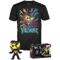 neuveden: Funko POP & Tee: Marvel: Venom - Eddie Brock Blacklight (velikost trička L)