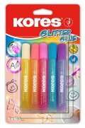 neuveden: Kores Glitter glue pastel 5 x 10,5 ml