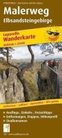 neuveden: Labské pískovce / Malerweg Elbsandsteingebirge 1:25 000 / turistická mapa