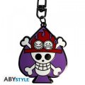 neuveden: ONE PIECE Kovová klíčenka - Lebka Ace