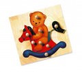 neuveden: Puzzle - medvěd - MAXI úchytky