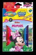 neuveden: Colorino Disney Junior Minnie - pastelky trojhranné 12 barev + ořezávátko