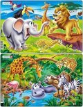neuveden: Puzzle MIDI - Safari/14 dílků (2 druhy)