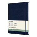 neuveden: Moleskine Plánovací zápisník 2022 modrý XL, tvrdý