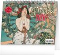 neuveden: Kalendář 2026 stolní: Alfons Mucha, 16,5 x 13 cm