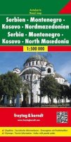 neuveden: AK 7003 Srbsko, Černá Hora, Makedonie 1:500 000 / automapa + mapa pro volný