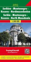 neuveden: AK 7003 Srbsko, Černá Hora, Makedonie 1:500 000 / automapa + mapa pro volný