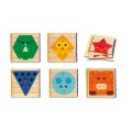 neuveden: DJECO Dřevěné jednoduché puzzle barevná zvířata