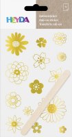 neuveden: HEYDA Propisoty 10 x 19 cm - květy zlaté