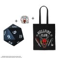 neuveden: Stranger Things Dárkový set Hellifre Club (Taška, odznáček, antistresová ko