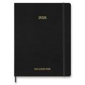 neuveden: Diář Moleskine Essential 2026 - měkké desky, XXL, týdenní, vertikální, čern