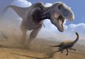 neuveden: Pohlednice 3D - Lovící T-Rex