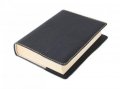 neuveden: Kožený obal na knihu KLASIK XL 25,5 x 39,8 cm - kůže černá vzorovaná