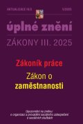neuveden: Aktualizace III/3 2025 Zákoník práce, zaměstnanost
