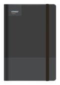 -: Blok A5, 100l, 80g, linkovaný - Casual Black s gumou