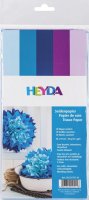 neuveden: HEYDA Sada hedvábných papírů 50 x 70 cm - modrofialový mix